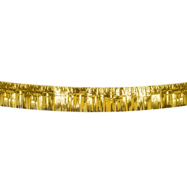 METALLIC FRINGE GARLAND GOLD 6 meters