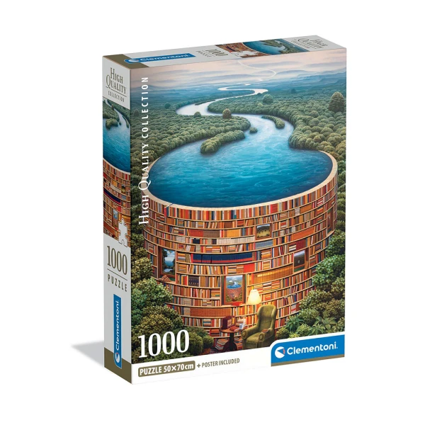 CLEMENTONI PUZZLE H.Q. LIBRARY 1000 pcs