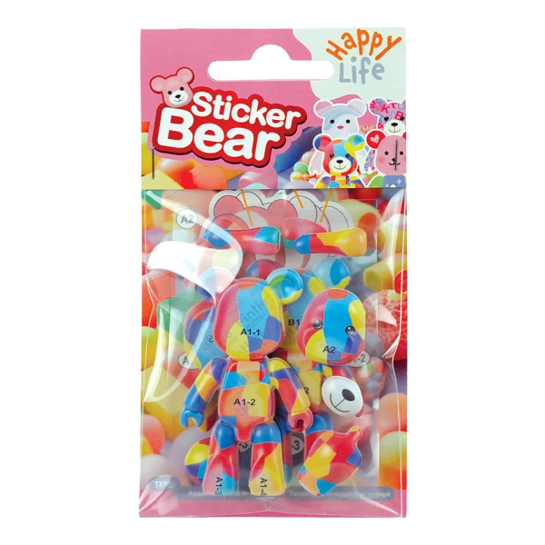 3D STICKER PUZZLE 24 pcs BEARS - 4 DESIGNS