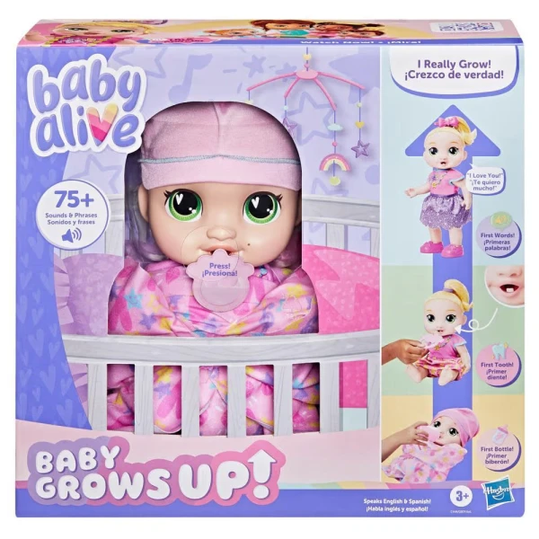 BABY ALIVE ΚΟΥΚΛΑ ΜΩΡΟ BABY GROWS UP LALA