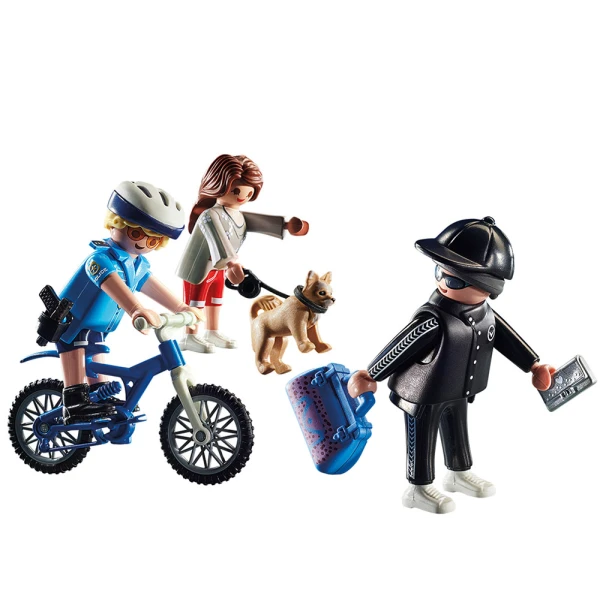 PLAYMOBIL CITY ACTION ΑΣΤΥΝΟΜΙΚΟΣ ΜΕ ΠΟΔΗΛΑΤΟ ΚΑΙ ΠΟΡΤΟΦΟΛΑΣ