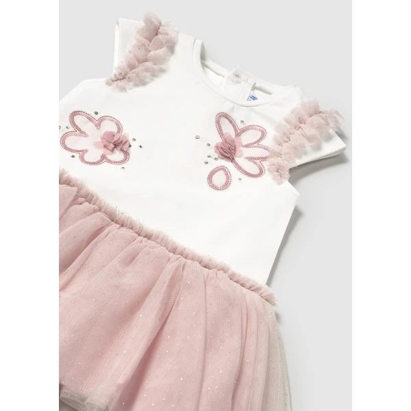 MAYORAL DRESS TULLE PINK 