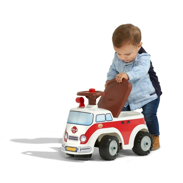 BABY FALK VINTAGE MINIVAN RIDE-ON WITH OPENING SEAT