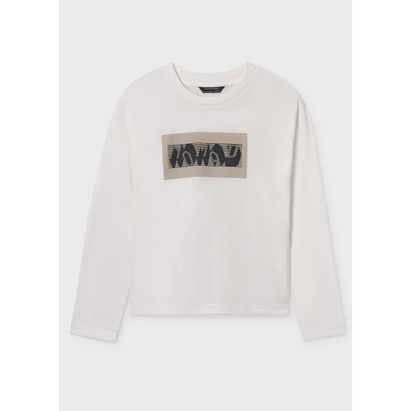 MAYORAL  LONG-SLEEVE T-SHIRT NOMAD CREAM 
