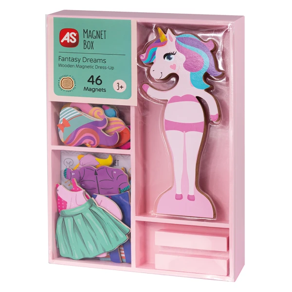 MAGNET BOX FANTASY DREAMS DRESS-UP 46 ΕΚΠΑΙΔΕΥΤΙΚΟΙ ΞΥΛΙΝΟΙ ΜΑΓΝΗΤΕΣ ΓΙΑ 3+ ΧΡΟΝΩΝ