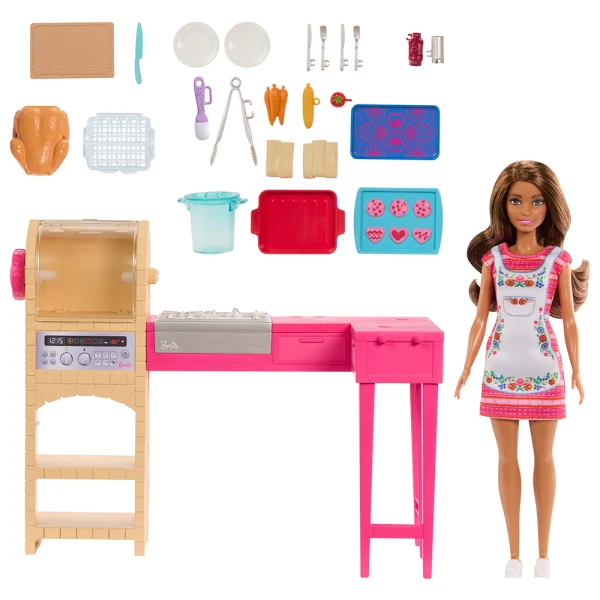 BARBIE ΣΕΤ ΠΑΙΧΝΙΔΙΟΥ ΚΟΥΚΛΑ TERESA COOK & CREATE KITCHEN