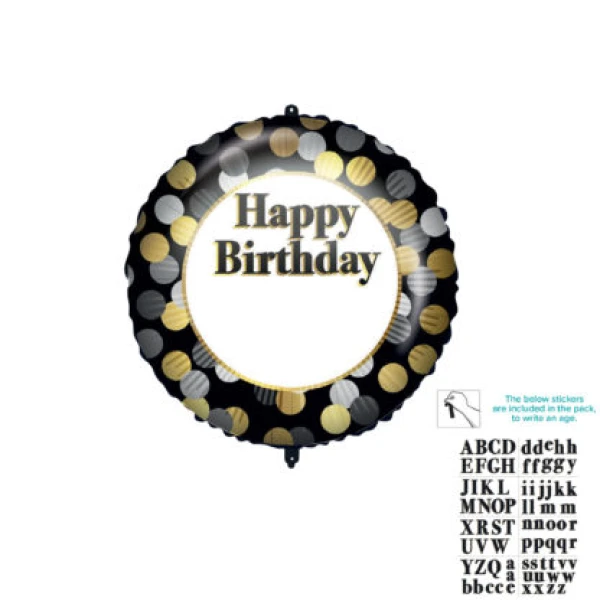 ΜΠΑΛΟΝΙ FOIL 46 cm HAPPY BIRTHDAY ΠΡΟΣΩΠΟΠΟΙΗΜΕΝΟ