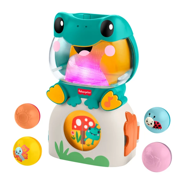 FISHER PRICE ΒΑΤΡΑΧΟΣ ΜΕ ΜΠΑΛΙΤΣΕΣ ΗΧΟΥΣ ΚΑΙ ΦΩΤΑ