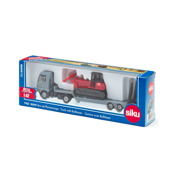 SIKU MAN LORRY WITH BULLDOZER 1:87