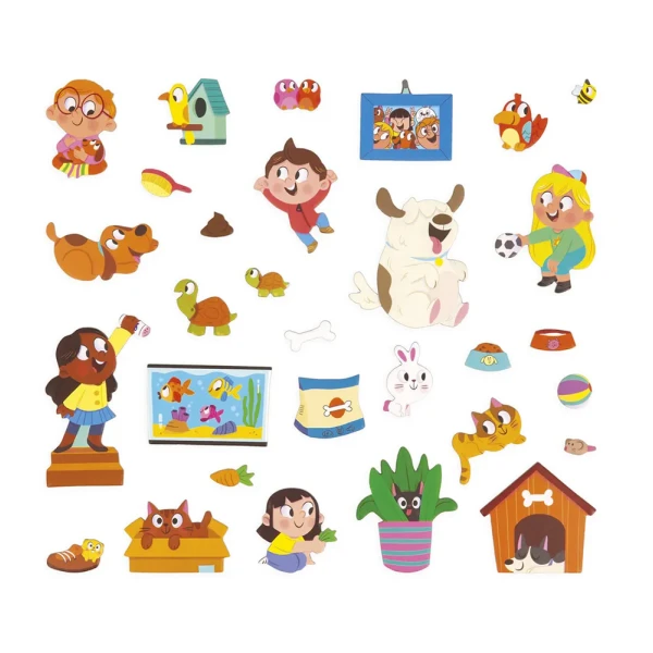 JANOD MAGNETIC BOOK PETS STORIES FOR 3+