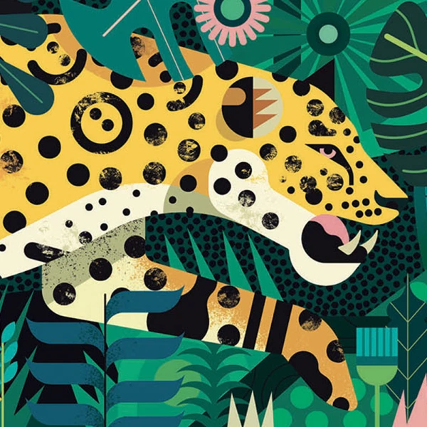 DJECO OBSERVATION PUZZLE 1000 pcs GALLERY LEOPARD