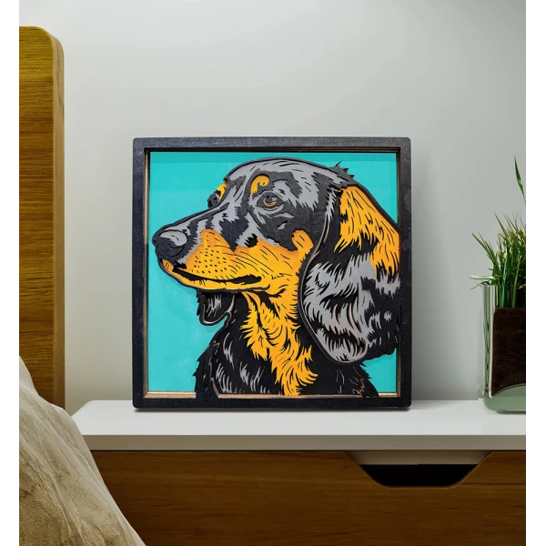 SPLAT PLANET WOODEN ART CRAFT KIT SAUSAGE DOG