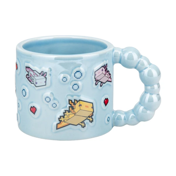 PALADONE 400ml BUBBLE SHAPED MUG MINECRAFT-AXOLOTL