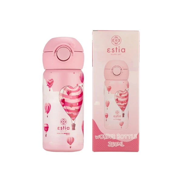 ESTIA HOME ART KIDS THERMAL TRAVEL WONDER BOTTLE 350ml - LOVE ASCEND