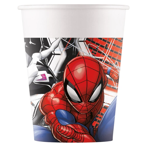 PAPER CUPS 200ml 8 pcs SPIDERMAN WORLD OF WEB