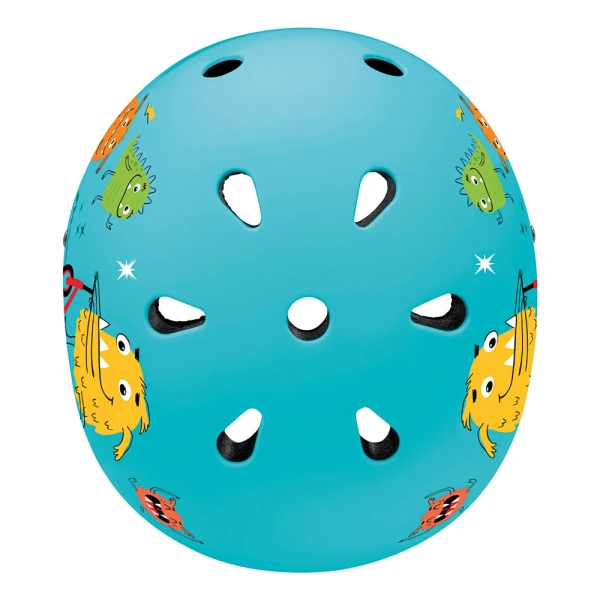 SHOKO PROTECTIVE HELMET WITH LIGHT - MINTY MONSTERS