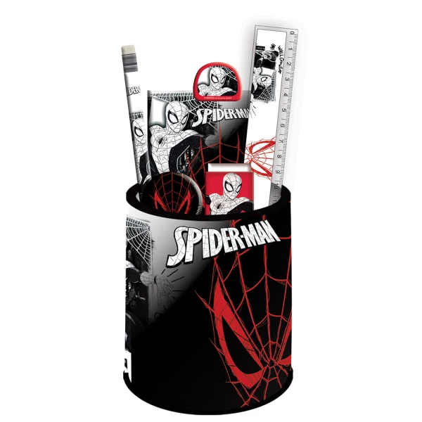 GIFT SET PENCIL HOLDER SPIDERMAN WORLD OF WEBS