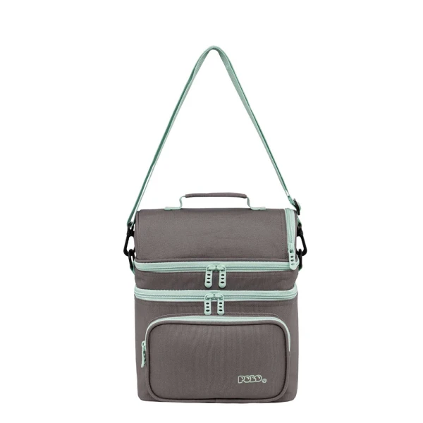 POLO 2025 LUNCH BAG DOUBLE COOLER GREY/TURQUOISE