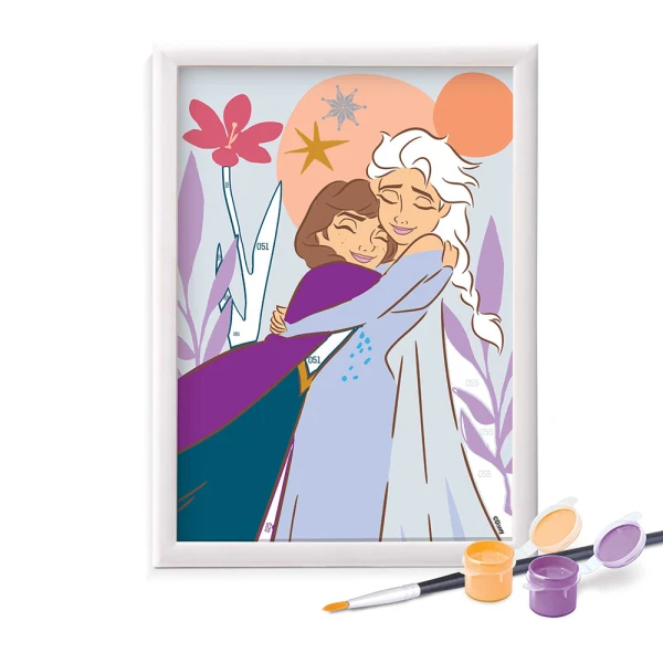 HAPPIHOBBI PAINT & FRAME BY NUMBERS DISNEY FROZEN FOR 6+ YEARS