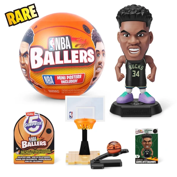 ZURU ΜΙΝΙΑΤΟΥΡΑ ΣΥΛΛΕΚΤΙΚΗ ΕΚΠΛΗΞΗ 5 SURPRISE SEASON 1 NBA BALLERS