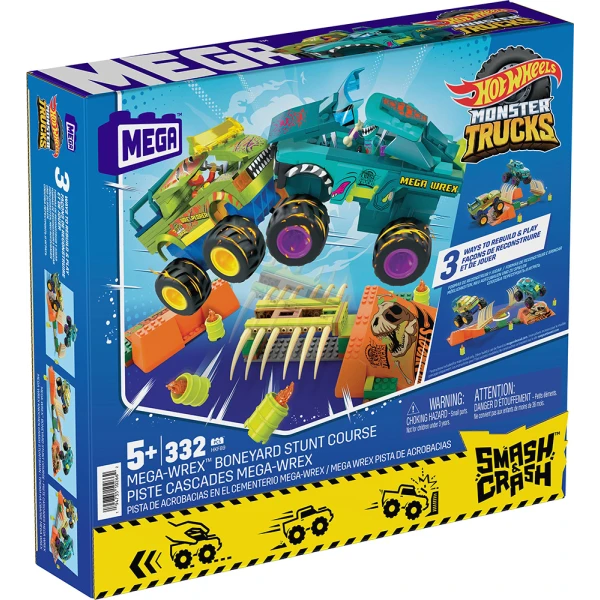 MEGA HOT WHEELS SMASH N CRASH WREX BONEYARD 332 τεμ.