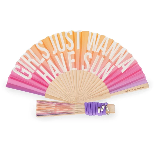 LEGAMI FOLDING PAPER FAN SUNSET