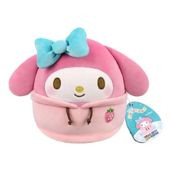 SQUISHMALLOWS SANRIO PLUSH 20 cm WITH ΜΕ DABODABO HOODIE - MY MELODY