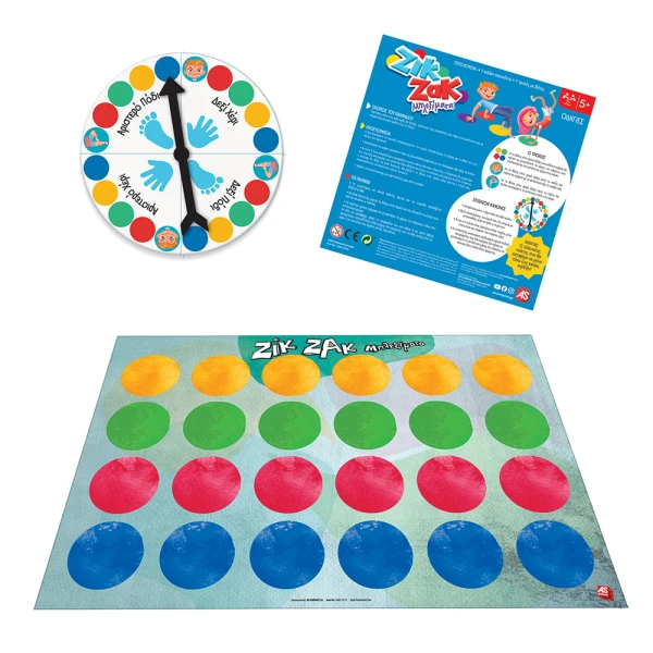 AS GAMES BOARD GAME ZIK ZAK BLEKSIMATA FOR AGES 5+ AND 2+ PLAYERS
