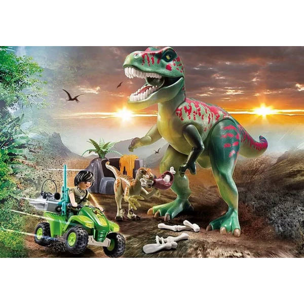 PLAYMOBIL DINOS ΕΞΕΡΕΥΝΗΤΗΣ ΜΕ ΓΟΥΡΟΥΝΑ ΚΑΙ T-REX