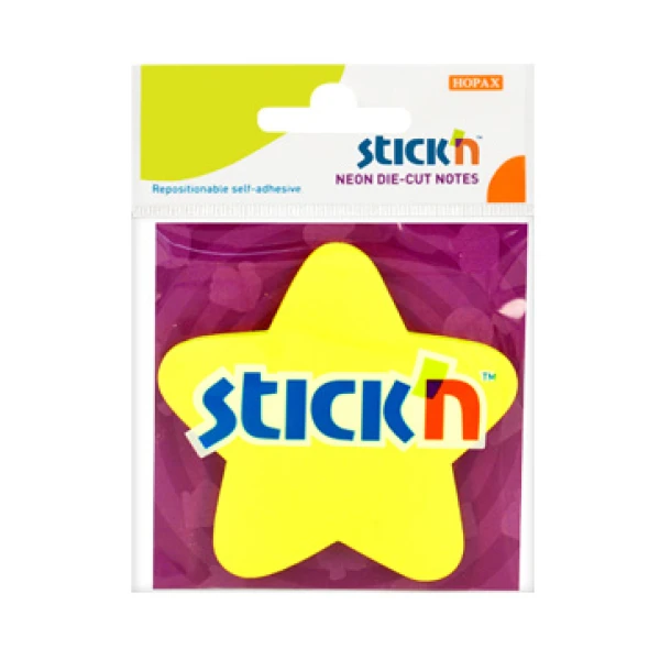 STICK\'N ΑΥΤΟΚΟΛΛΗΤΑ ΧΑΡΤΙΑ ΣΗΜΕΙΩΣΕΩΝ 76Χ76μμ 50 ΦΥΛΛΑ ΑΣΤΕΡΙ