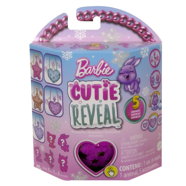 BARBIE CUTIE REVEAL PURSE WINTER SPARKLE - 5 DESIGNS