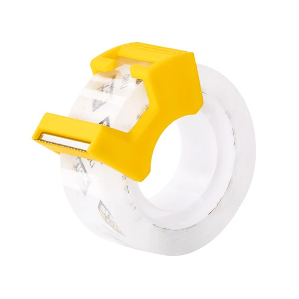 DELI STICK UP TRANSPARENT TAPE 18mmX27.4m WITH DISPENSER