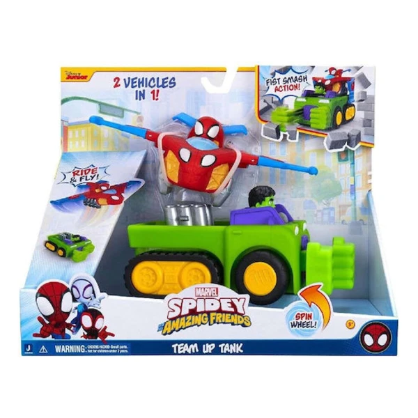 SPIDEY VEHICLE 2IN1 ACTION TEAM SPIDEY-HULK