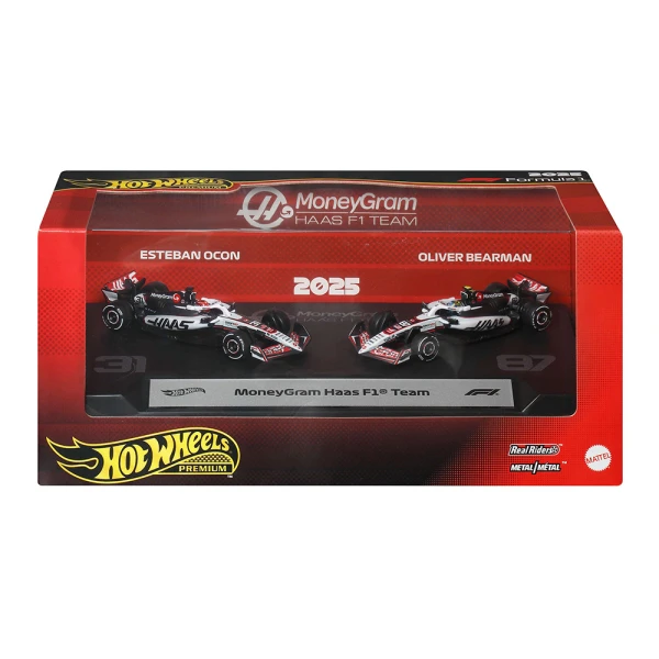 HOT WHEELS F1 COLLECTIBLE CAR SET OF 2 - ESTEBAN OCON & OLIVER BEARMAN