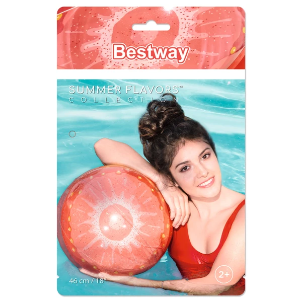 BESTWAY ΦΟΥΣΚΩΤΗ ΜΠΑΛΑ ΠΑΡΑΛΙΑΣ 46 εκ. ΦΡΟΥΤΑ ΚΟΚΚΙΝΗ