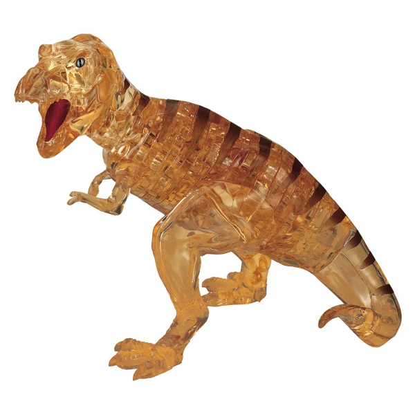 CRYSTAL PUZZLES 3D ΠΑΖΛ 49 τεμ. ΔΕΙΝΟΣΑΥΡΟΣ T-REX ΚΑΦΕ ΜΕ ΑΥΤΟΚΟΛΛΗΤΑ
