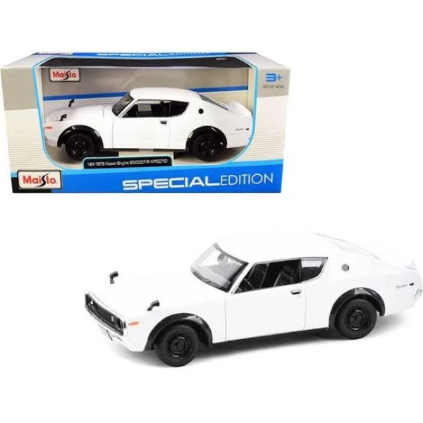 MAISTO 1:24 SPECIAL EDITION 1973 NISSAN SKYLINE 2000GT-R WHITE