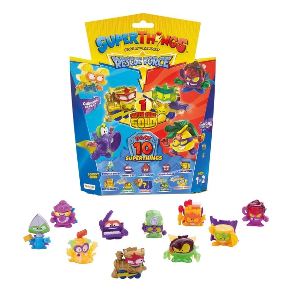 SUPERTHINGS ΜΙΚΡΟΠΛΑΣΜΑΤΑ RESCUE FORCE BLISTER 9+1 ΦΙΓΟΥΡΕΣ ΓΙΑ 4+ ΧΡΟΝΩΝ