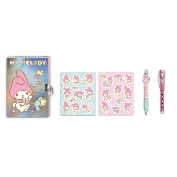 DIARY WITH LOCK MAGIC PEN AND STICKERS MY MELODY