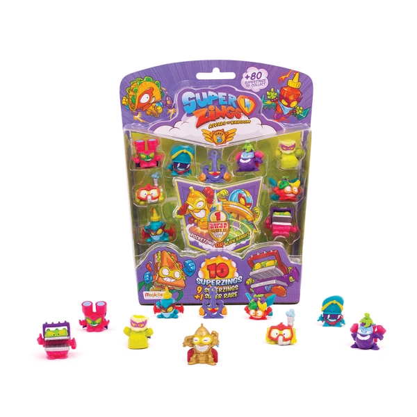SUPERZINGS SERIES 5 BLISTER 9+1 FIRUGES FOR 3+ YEARS - 4 DESIGNS