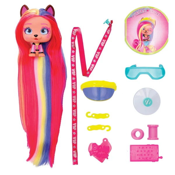 VIP PETS SERIES 3 BOW POWER COLLECTIBLE DOLL WITH EXTRA LONG HAIR - 6 DESIGNS