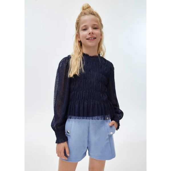 MAYORAL BERMOUDA SHORTS SUEDE BLUE RAF