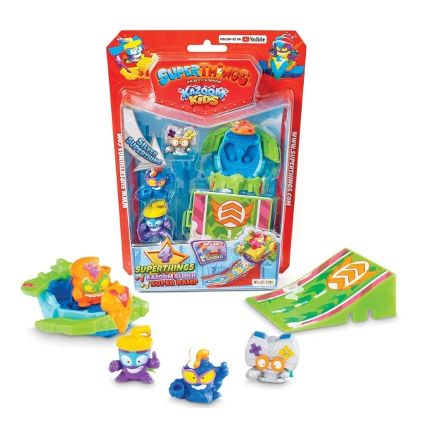 SUPERTHINGS ΜΙΚΡΟΠΛΑΣΜΑΤΑ KAZOOM KIDS BLISTER 4 ΦΙΓΟΥΡΕΣ ΜΕ ΑΞΕΣΟΥΑΡ ΓΙΑ 3+ ΧΡΟΝΩΝ