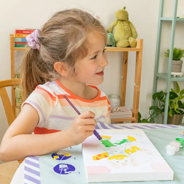 PETIT PINCEAU KIDS PAINT BY NUMBERS - TITI SKATE