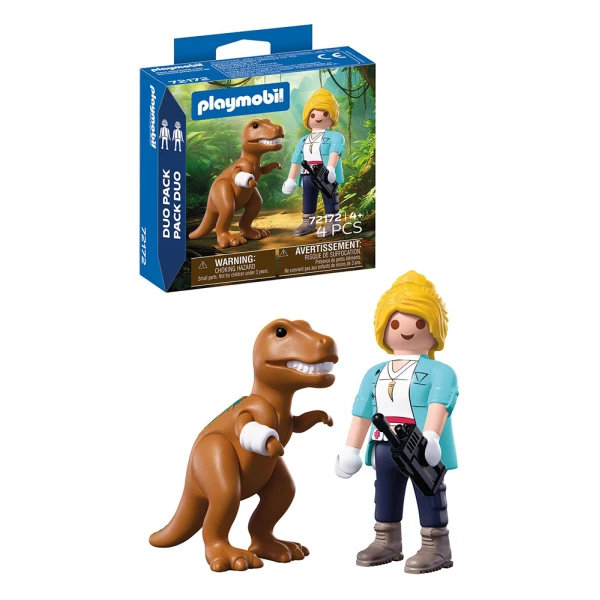 PLAYMOBIL DUOPACK EXPLORER AND T-REX