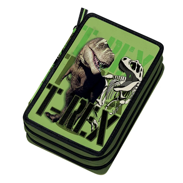 DOUBLE FILLED PENCIL CASE DINOSAUR