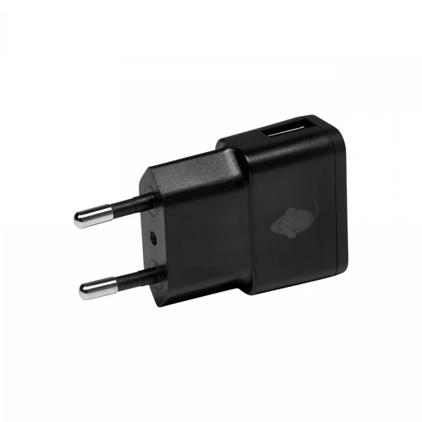 GREEN MOUSE ΟΙΚΙΑΚΟΣ ΦΟΡΤΙΣΤΗΣ WALL ADAPTER USB-A 1A ΜΑΥΡΟ