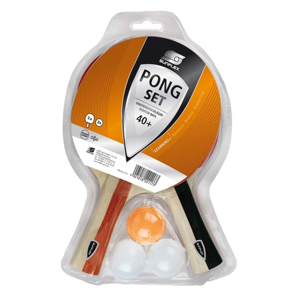 SUNFLEX ΣΕΤ PONG 2 ΡΑΚΕΤΕΣ & 3 ΜΠΑΛΑΚΙΑ