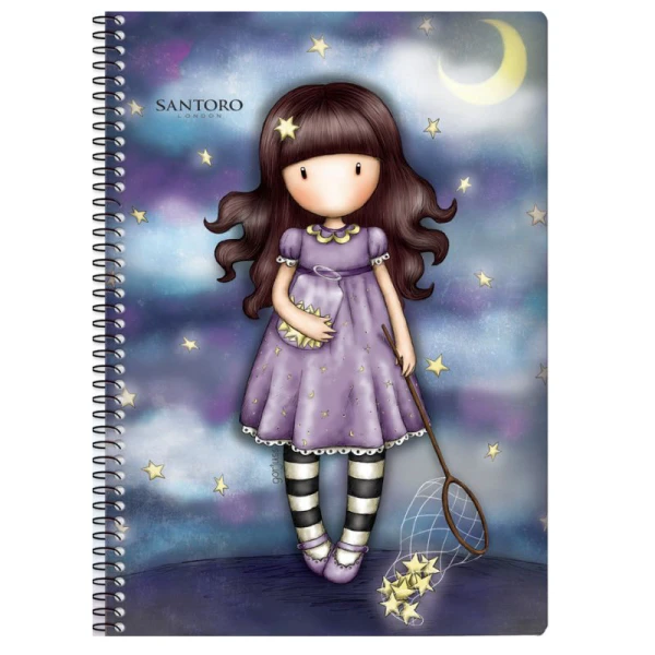 GORJUSS SPIRAL NOTEBOOK 3 SUBJECTS 21X29 - 4 DESIGNS