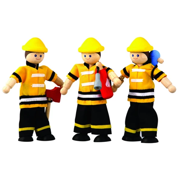 WOODEN GAME PLAN TOYS - FIRE FIGHTER SET